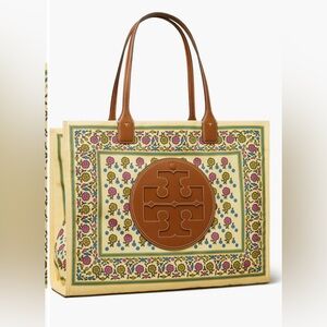 Tory Burch Ella Floral Print Recycled Polyester Tote
